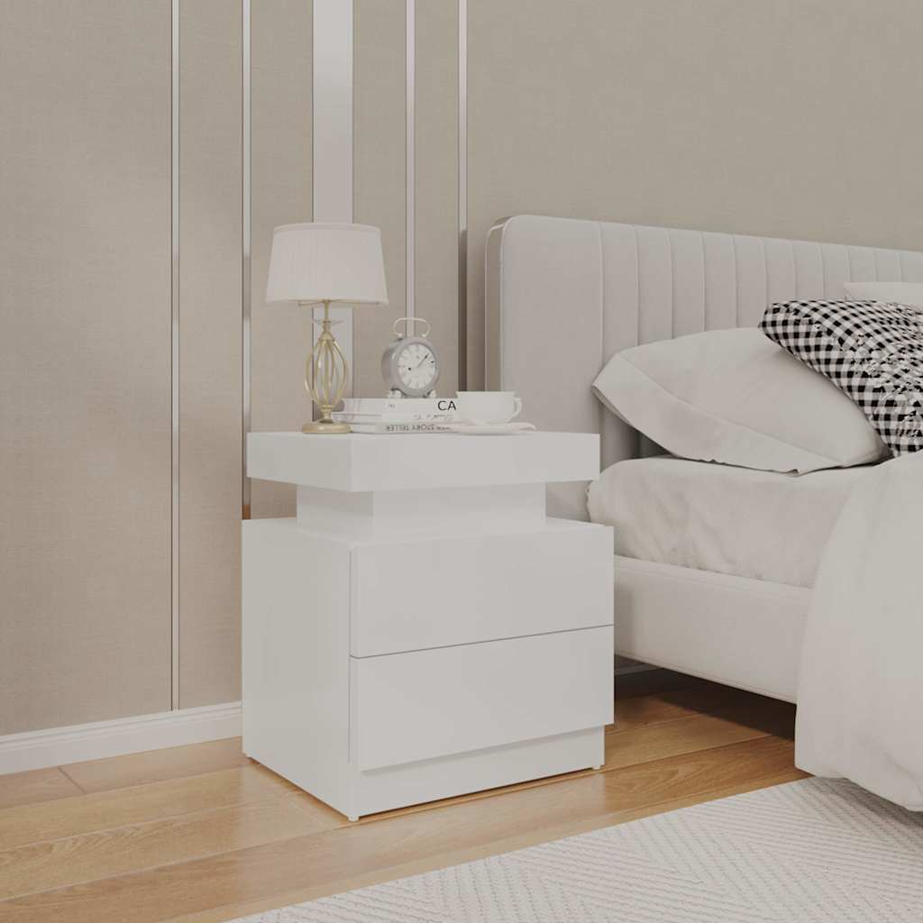vidaXL Bedside Cabinet 45x35x52 cm Engineered Wood