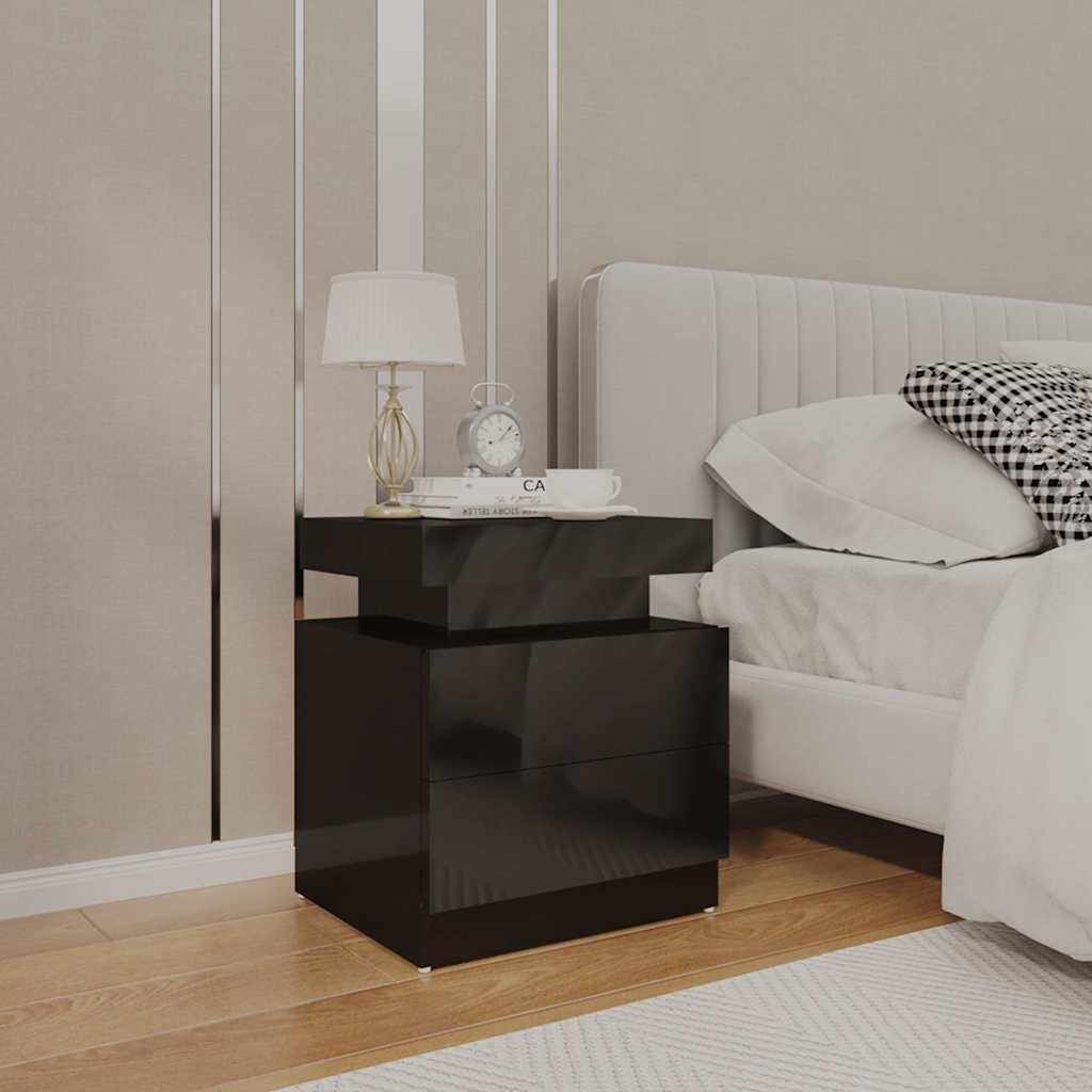 vidaXL Bedside Cabinet 45x35x52 cm Engineered Wood