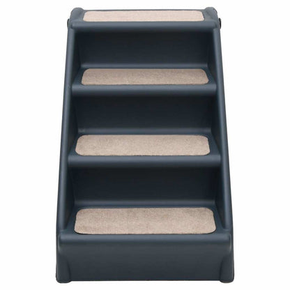 vidaXL Dog Stair | Dark grey | Polypropylene | Medium | Collapsible | Dog Stair 3