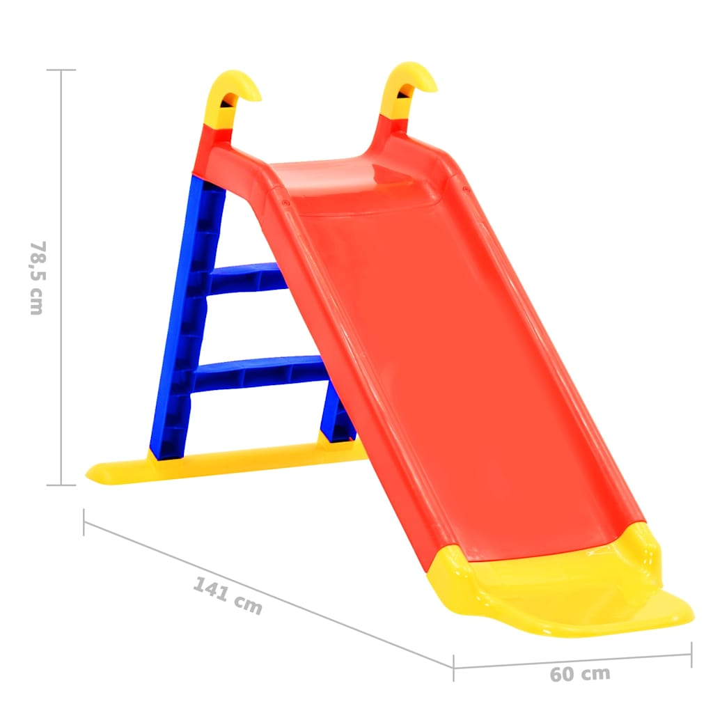 vidaXL Slide | Red | Polypropylene | Compact | Lightweight | Slide | Other 6