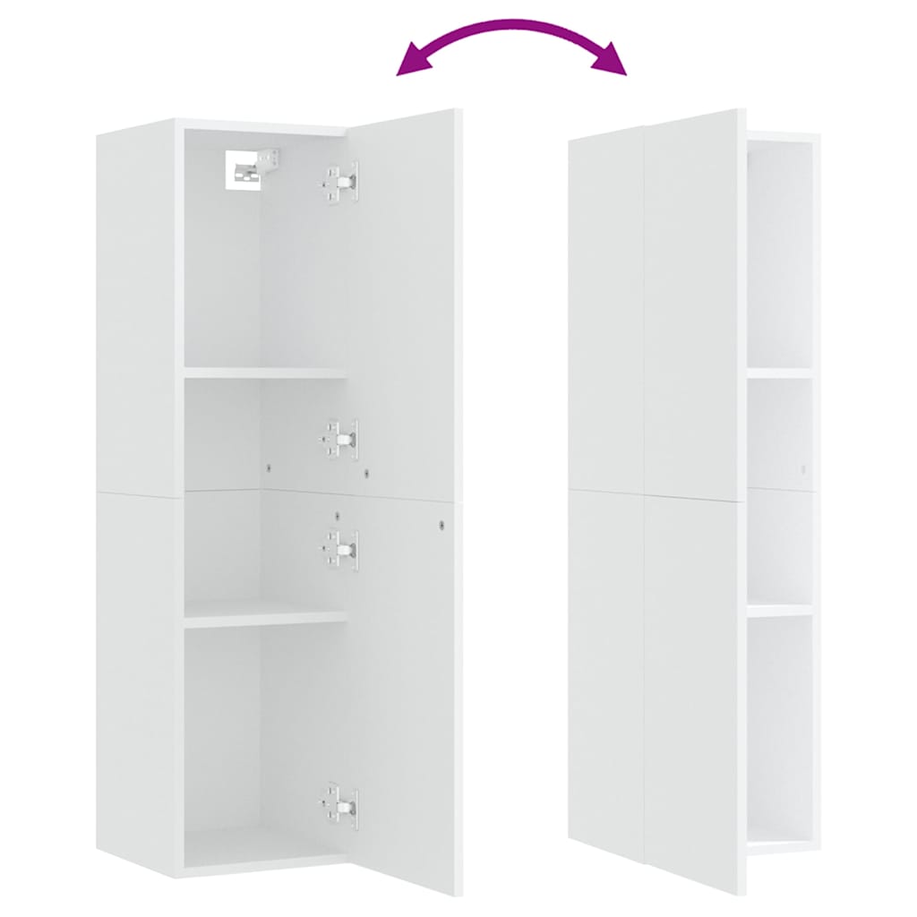 vidaXL TV Cabinet | White | Engineered wood | Wall Cabinet | Rectangular 6
