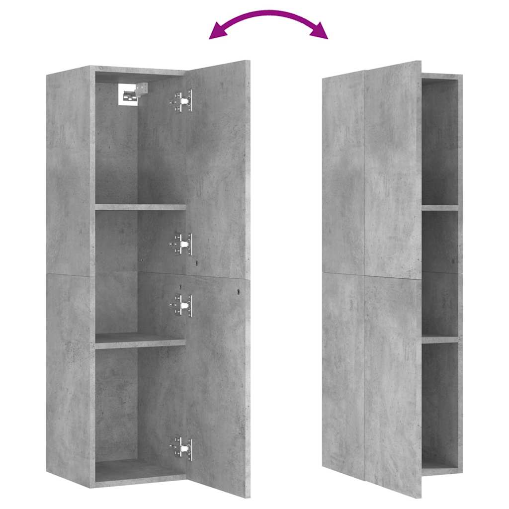 vidaXL TV Cabinet | Concrete Grey | Engineered Wood | Medium | TV Cabinets 6