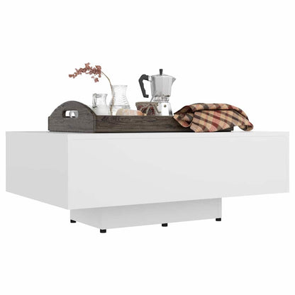 vidaXL Couch Table | White | Engineered wood | 85x55x31 cm | Simple 5