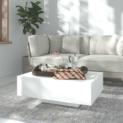 vidaXL Couch Table | White | Engineered wood | 85x55x31 cm | Simple 1