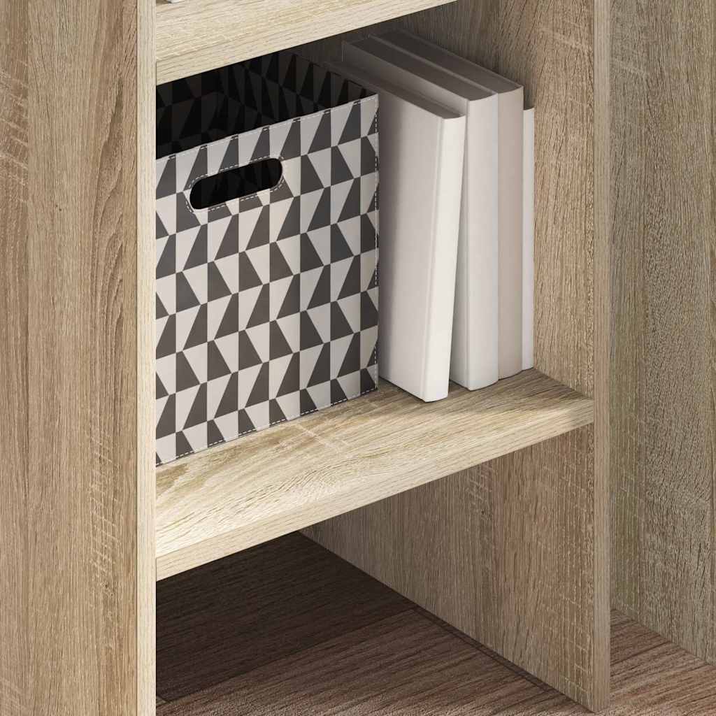 vidaXL Book Cabinet | Sonoma oak | Engineered Wood | 40x35x180 cm | Book Cabinet 3