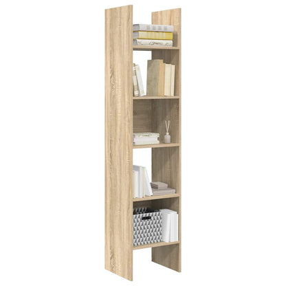 vidaXL Book Cabinet | Sonoma oak | Engineered Wood | 40x35x180 cm | Book Cabinet 4