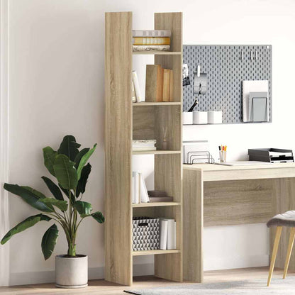 vidaXL Book Cabinet | Sonoma oak | Engineered Wood | 40x35x180 cm | Book Cabinet 1