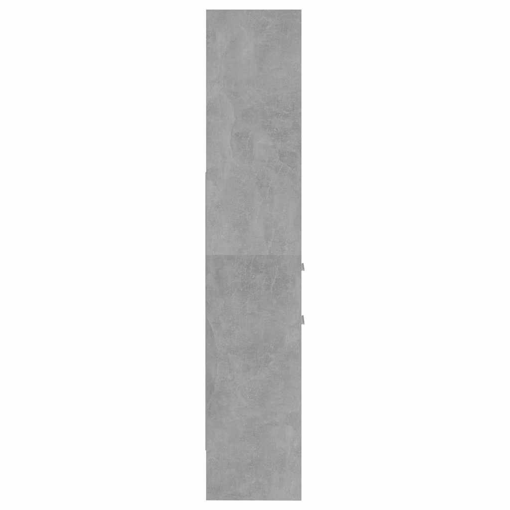 vidaXL Book Cabinet | Concrete Grey | Engineered Wood | Tall | Book Cabinet 5