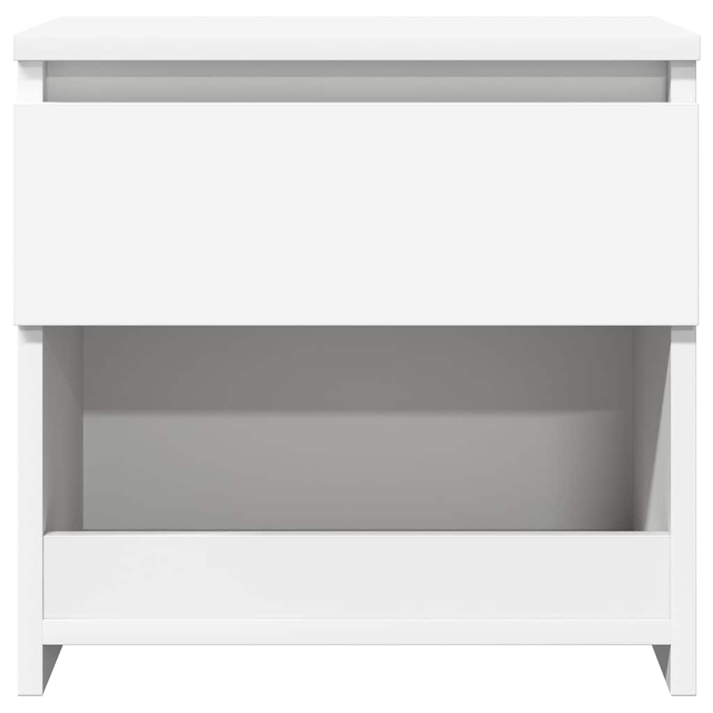 803444 vidaXL Bedside Cabinets 2 pcs White 40x30x39 cm Engineered Wood 4