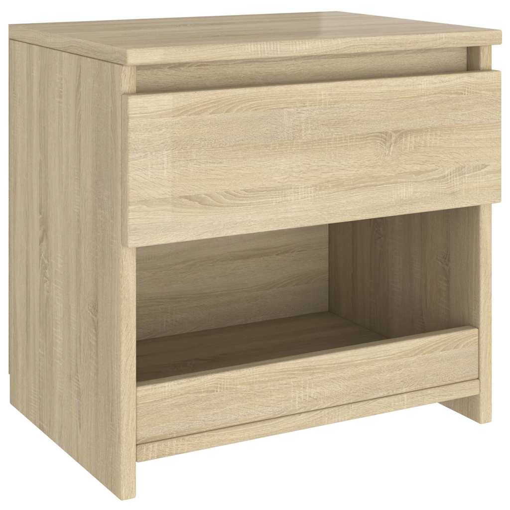 803450 vidaXL Bedside Cabinets 2 pcs Sonoma Oak 40x30x39 cm Engineered Wood 4
