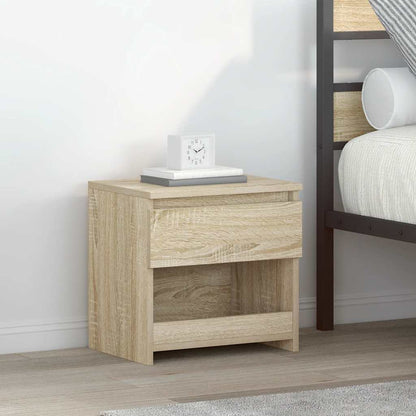 803450 vidaXL Bedside Cabinets 2 pcs Sonoma Oak 40x30x39 cm Engineered Wood 1