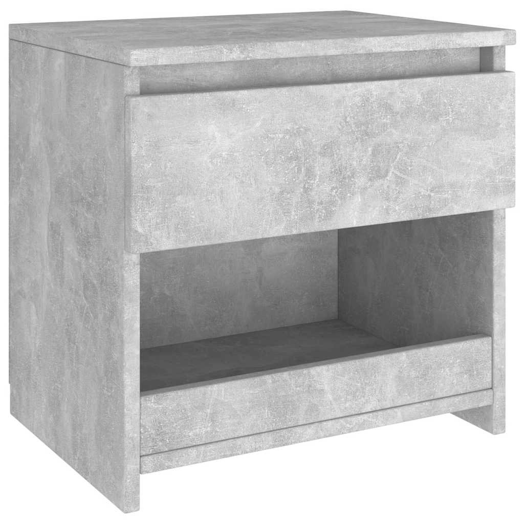 803452 vidaXL Bedside Cabinets 2 pcs Concrete Grey 40x30x39 cm Engineered Wood 4