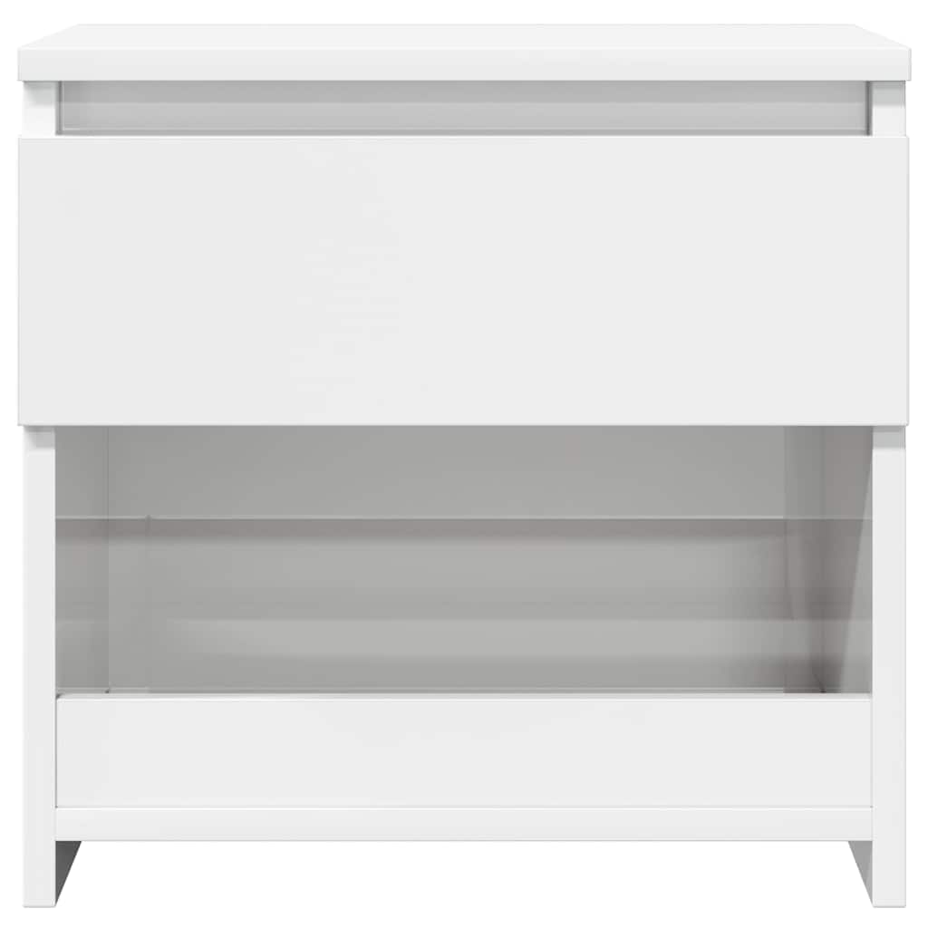 803456 vidaXL Bedside Cabinets 2 pcs High Gloss White 40x30x39 cm Engineered Wood 5