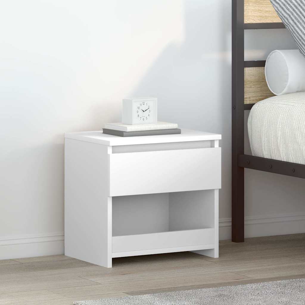 803456 vidaXL Bedside Cabinets 2 pcs High Gloss White 40x30x39 cm Engineered Wood 1
