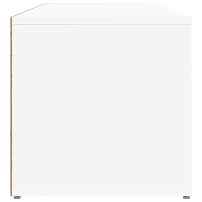 vidaXL Shoe Storage Bench White 102x35x35 cm Engineered Wood 5