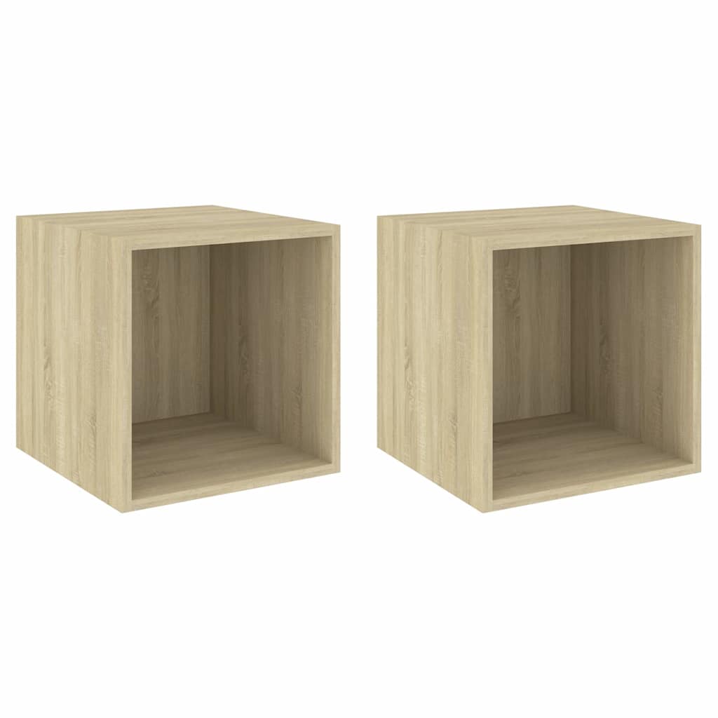vidaXL Wall Cabinet | Set of 2 | Sonoma oak | Engineered wood | Medium 2
