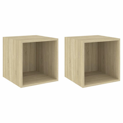 vidaXL Wall Cabinet | Set of 2 | Sonoma oak | Engineered wood | Medium 2