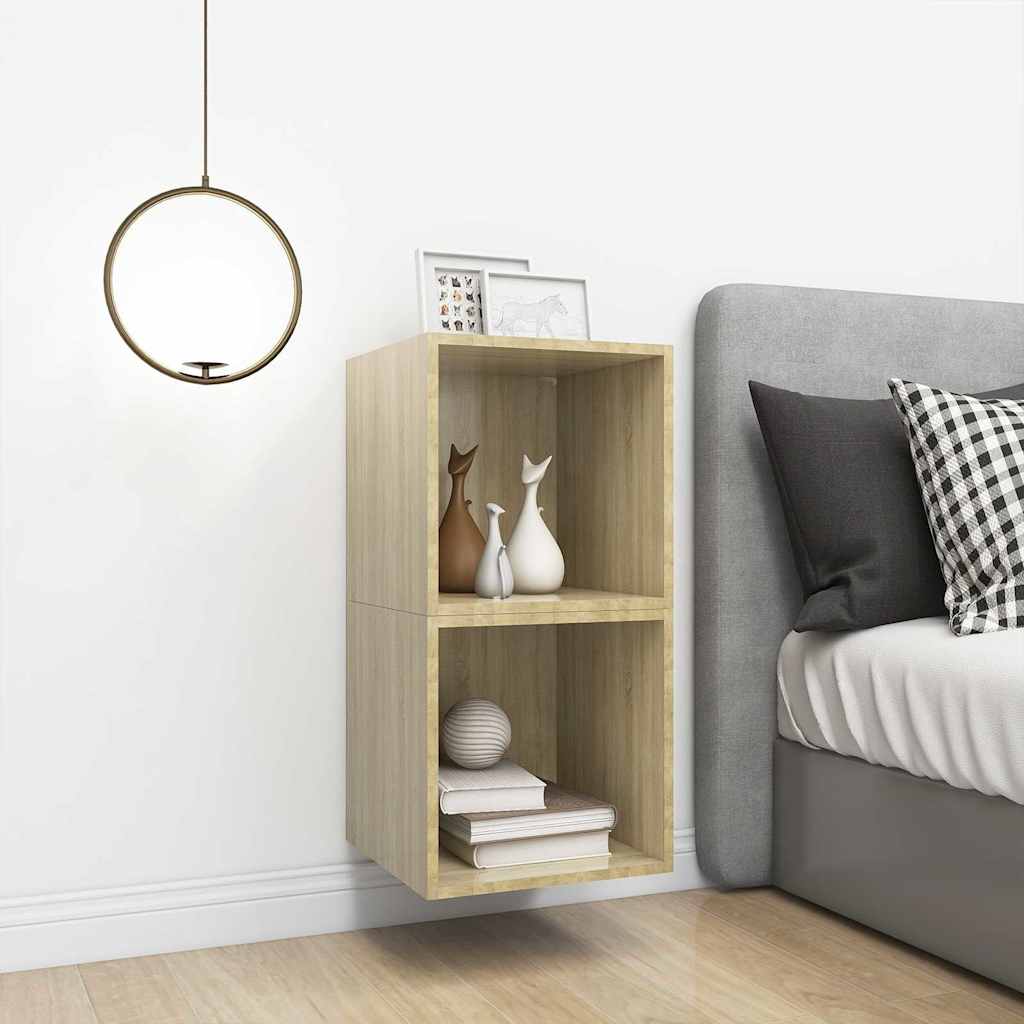 vidaXL Wall Cabinet | Set of 2 | Sonoma oak | Engineered wood | Medium 5