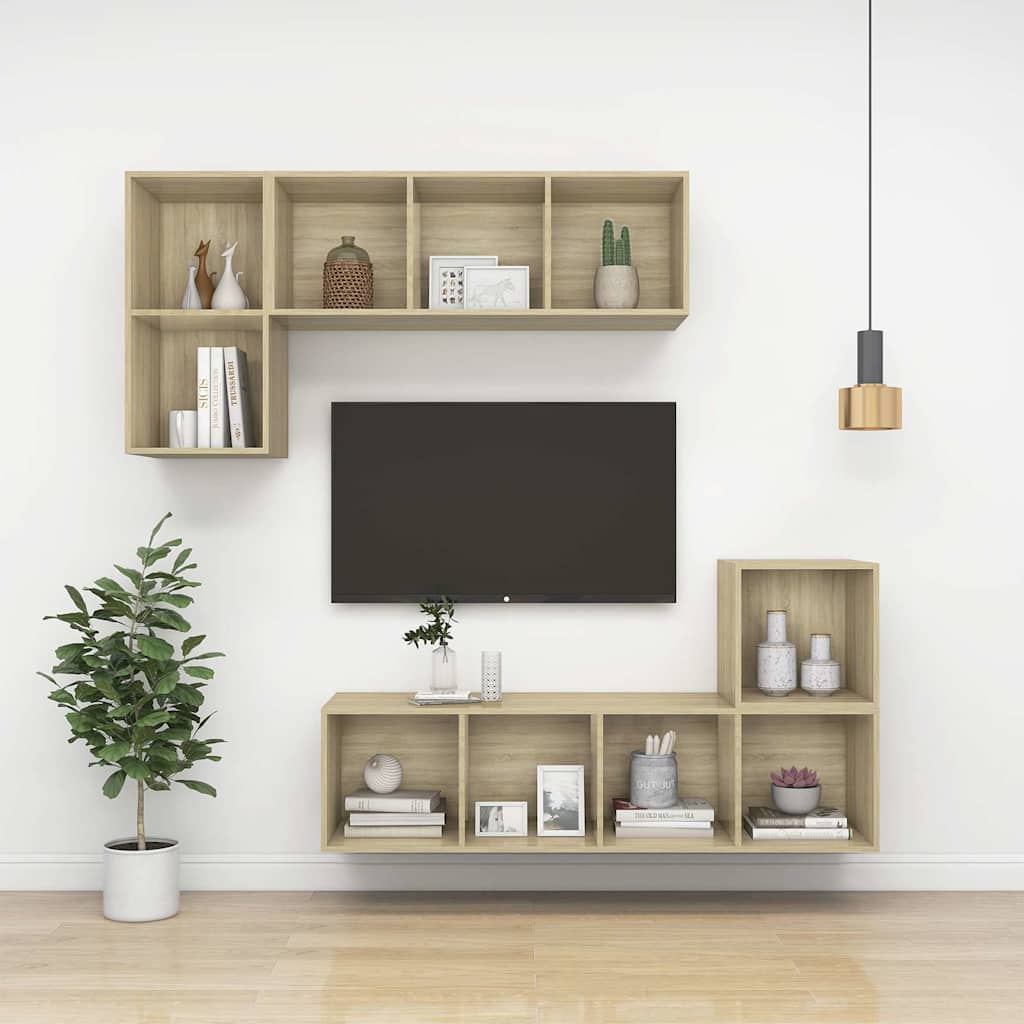 vidaXL Wall Cabinet | Set of 2 | Sonoma oak | Engineered wood | Medium 6