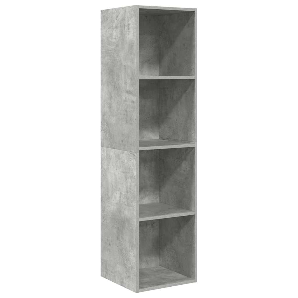 vidaXL Wall-mounted TV Cabinet Concrete Grey 37x37x142.5 cm Engineered Wood 2