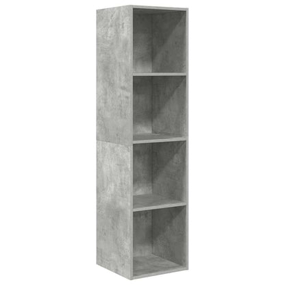 vidaXL Wall-mounted TV Cabinet Concrete Grey 37x37x142.5 cm Engineered Wood 2