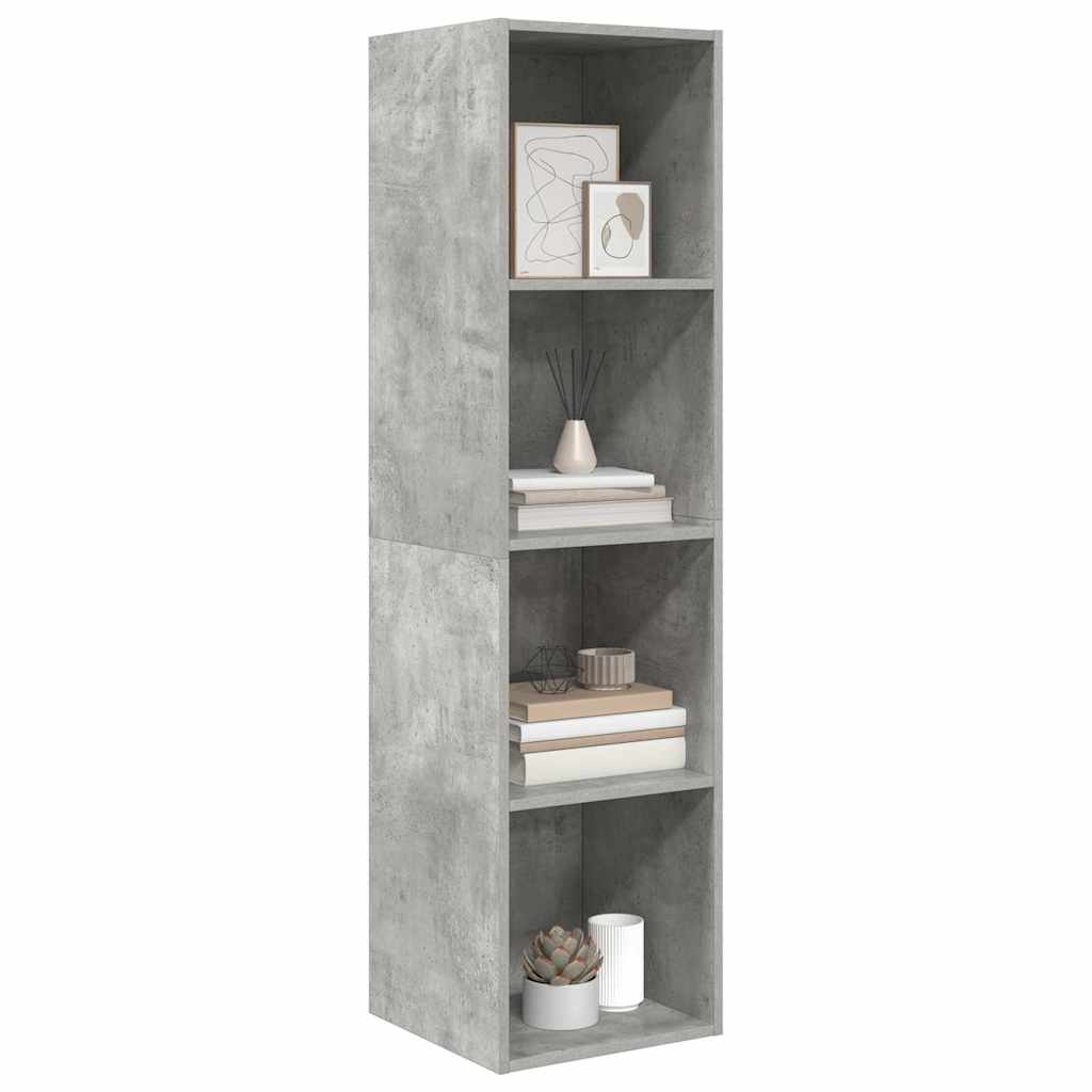 vidaXL Wall-mounted TV Cabinet Concrete Grey 37x37x142.5 cm Engineered Wood 3