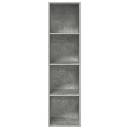 vidaXL Wall-mounted TV Cabinet Concrete Grey 37x37x142.5 cm Engineered Wood 4