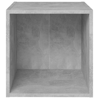 805512 vidaXL 4 Piece TV Cabinet Set Concrete Grey 37x35x37 cm Engineered Wood 5