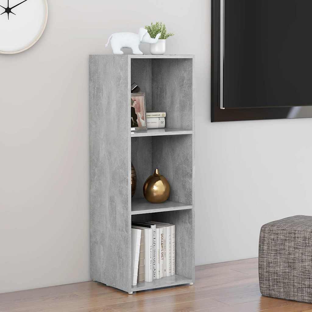 805538 vidaXL TV Cabinet Concrete Grey 107x35x37 cm Engineered Wood 3