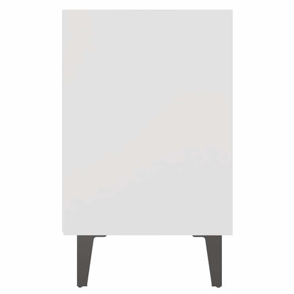 vidaXL Bed Cabinet | Set of 2 | White | Engineered wood, metal | Standard 6