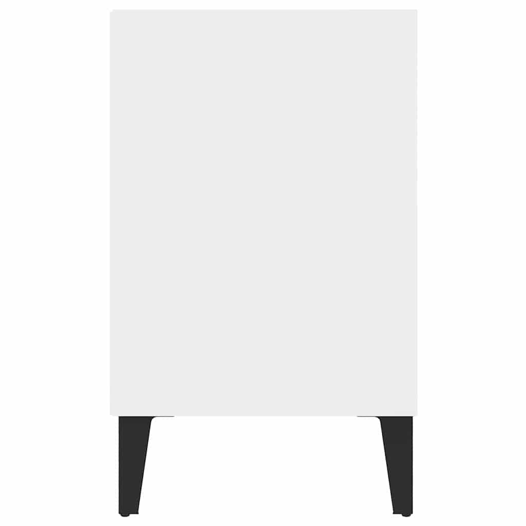 vidaXL TV Cabinet with Metal Legs White 103.5x30x50 cm 5