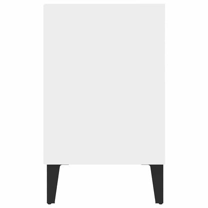 vidaXL TV Cabinet with Metal Legs White 103.5x30x50 cm 5