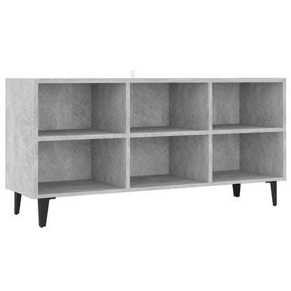 vidaXL TV Cabinet with Metal Legs Concrete Grey 103.5x30x50 cm 2