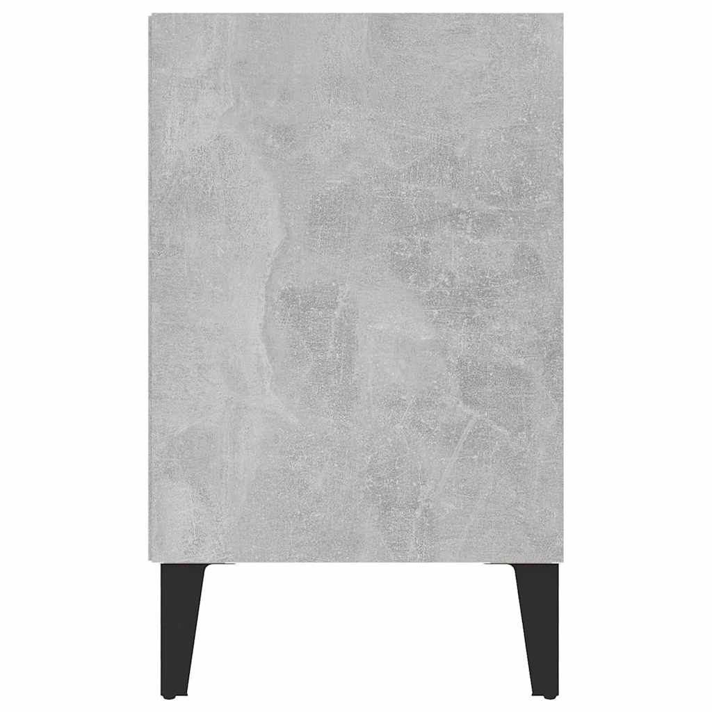 vidaXL TV Cabinet with Metal Legs Concrete Grey 103.5x30x50 cm 5