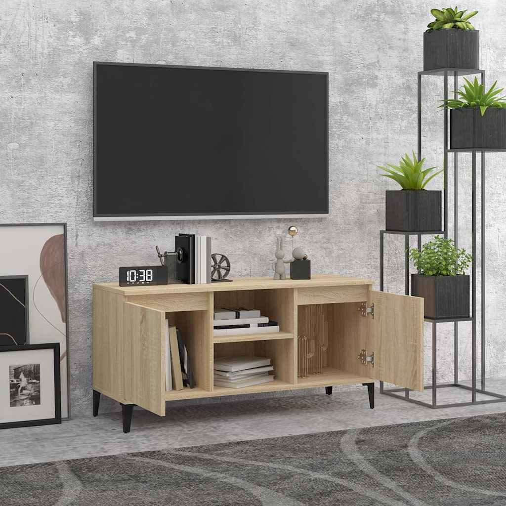 vidaXL TV Cabinet | Sonoma oak | Engineered wood | Standard | TV Cabinet 3