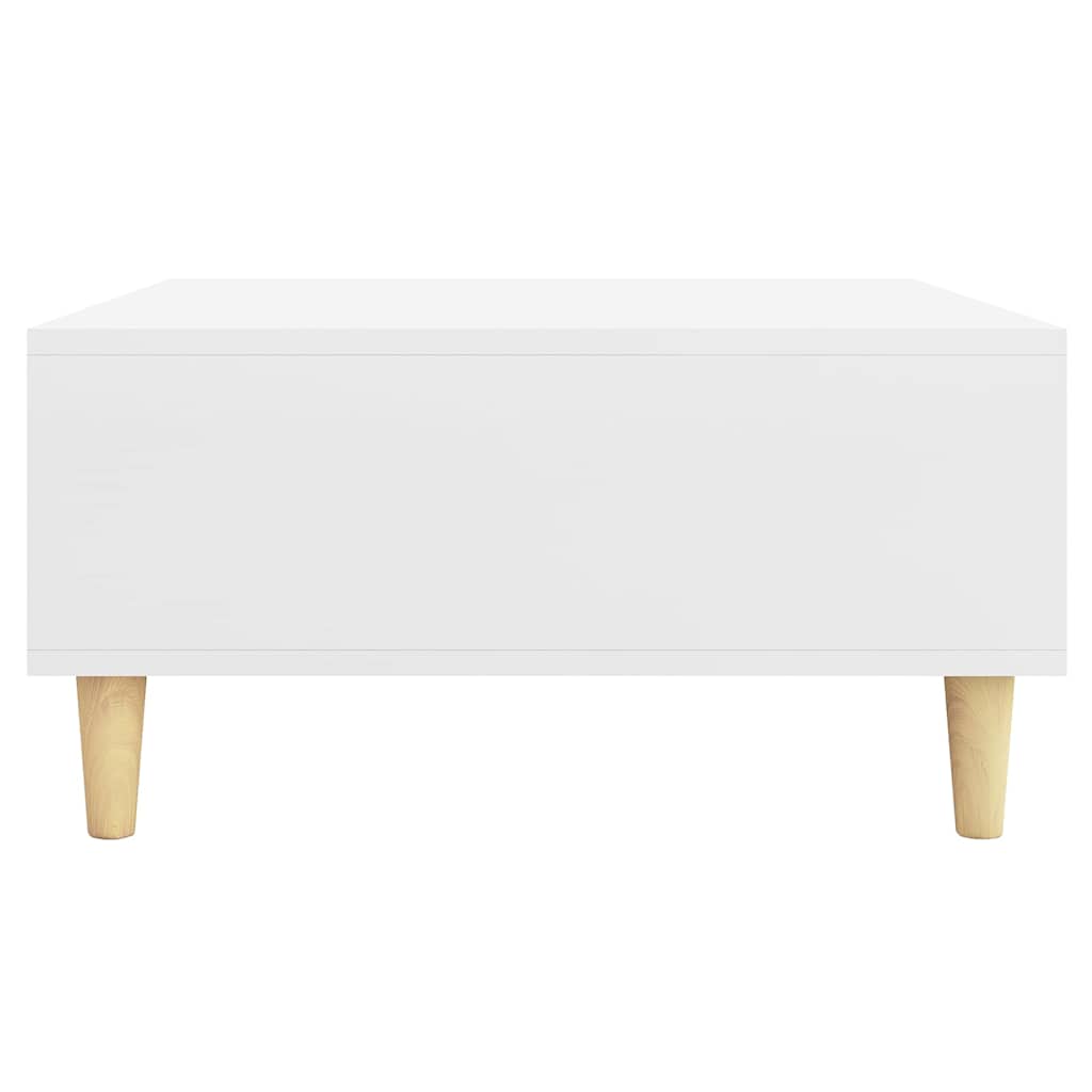 vidaXL Coffee Table | White | Engineered wood, Solid eucalyptus wood 5