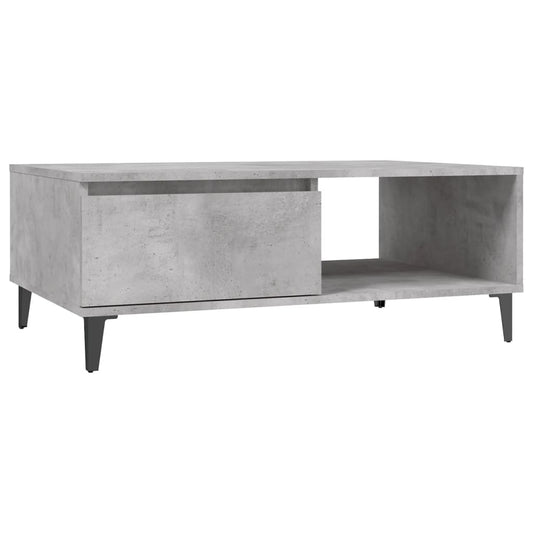 806008 vidaXL Coffee Table Concrete Grey 90x60x35 cm Engineered Wood 2