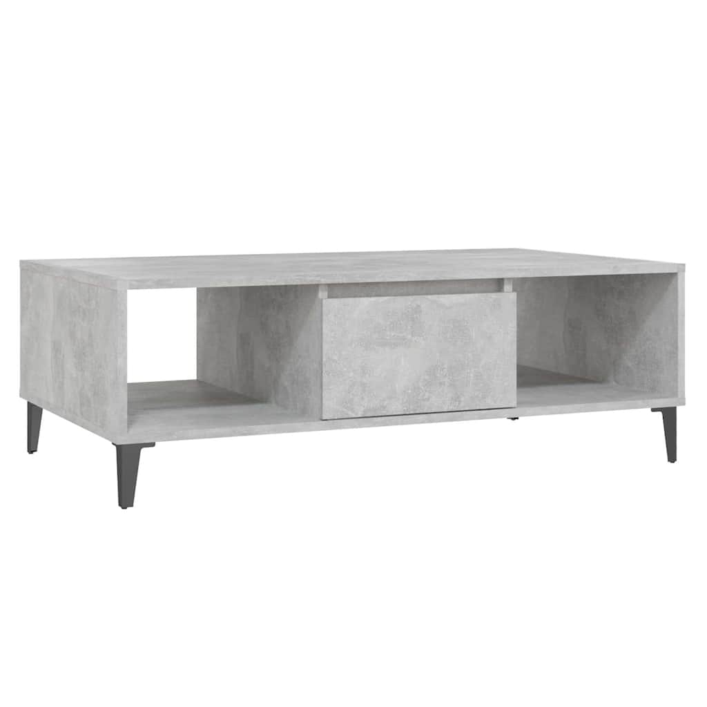 Coffee Table 103,5x60x35 cm Engineered Wood Concrete grey