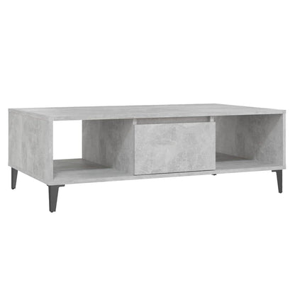 Coffee Table 103,5x60x35 cm Engineered Wood Concrete grey