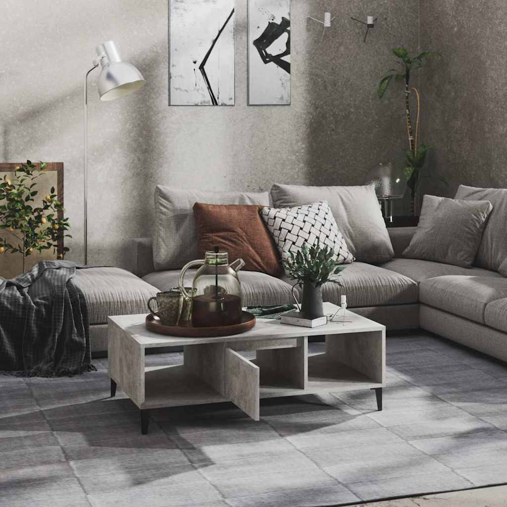 Coffee Table 103,5x60x35 cm Engineered Wood Concrete grey