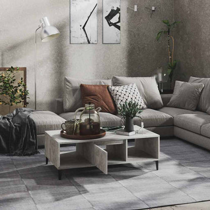 Coffee Table 103,5x60x35 cm Engineered Wood Concrete grey