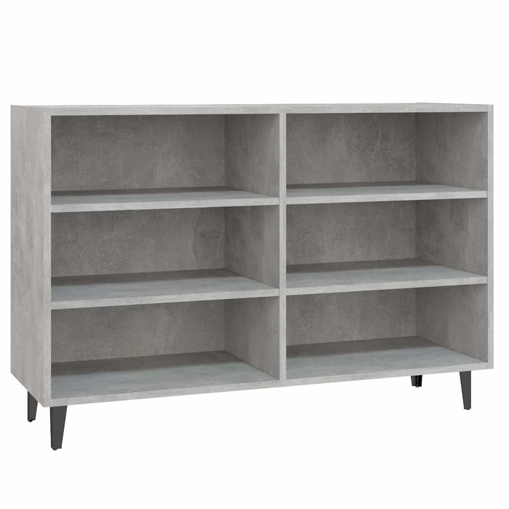 vidaXL Sideboard Concrete Grey 103.5x35x70 cm Engineered Wood 2