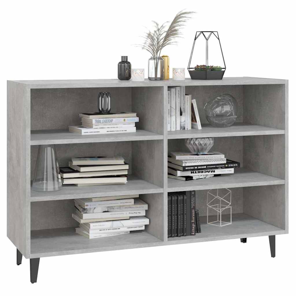 vidaXL Sideboard Concrete Grey 103.5x35x70 cm Engineered Wood 3