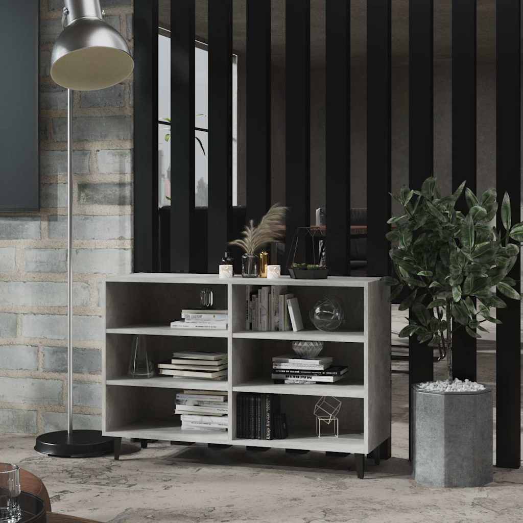 vidaXL Sideboard Concrete Grey 103.5x35x70 cm Engineered Wood 1