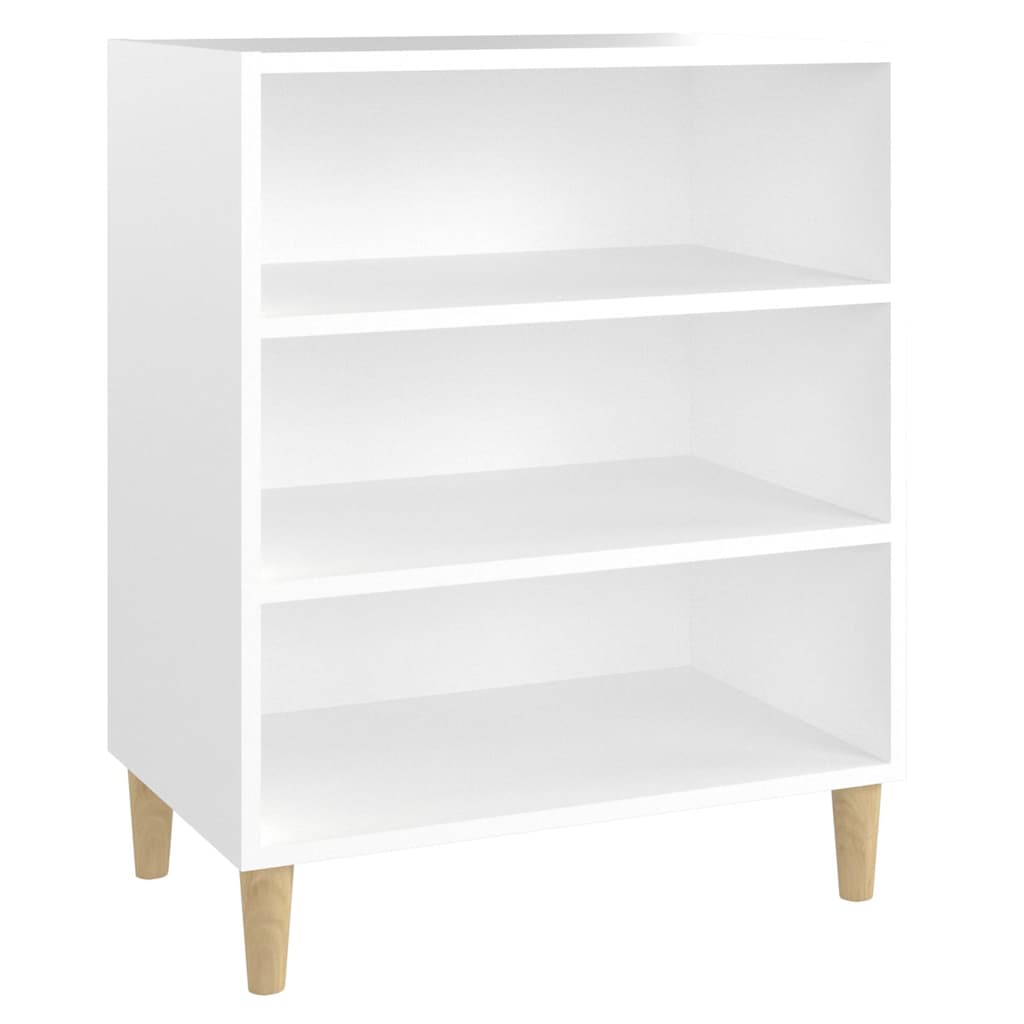 vidaXL Sideboard | White | Engineered wood, Solid eucalyptus wood | Standard 2