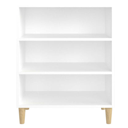 vidaXL Sideboard | White | Engineered wood, Solid eucalyptus wood | Standard 4