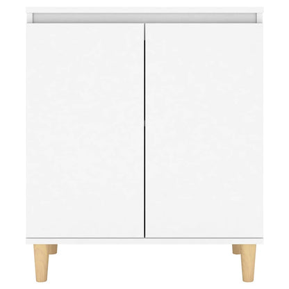 vidaXL Sideboard | White | Engineered wood, MDF, Solid eucalyptus wood 5