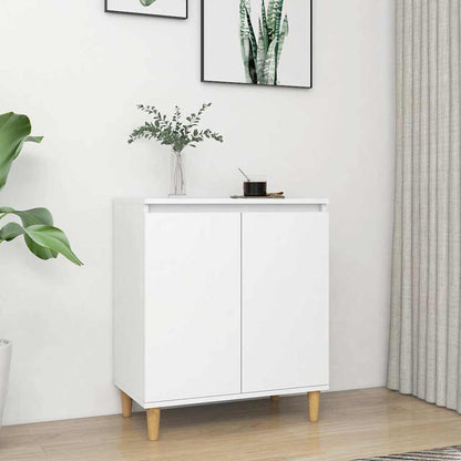 vidaXL Sideboard | White | Engineered wood, MDF, Solid eucalyptus wood 1