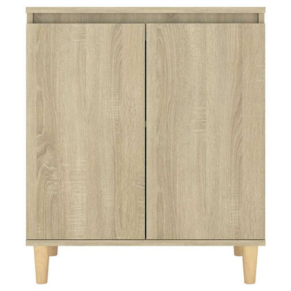 vidaXL Sideboard | Sonoma oak | Engineered wood, MDF, solid eucalyptus wood 5