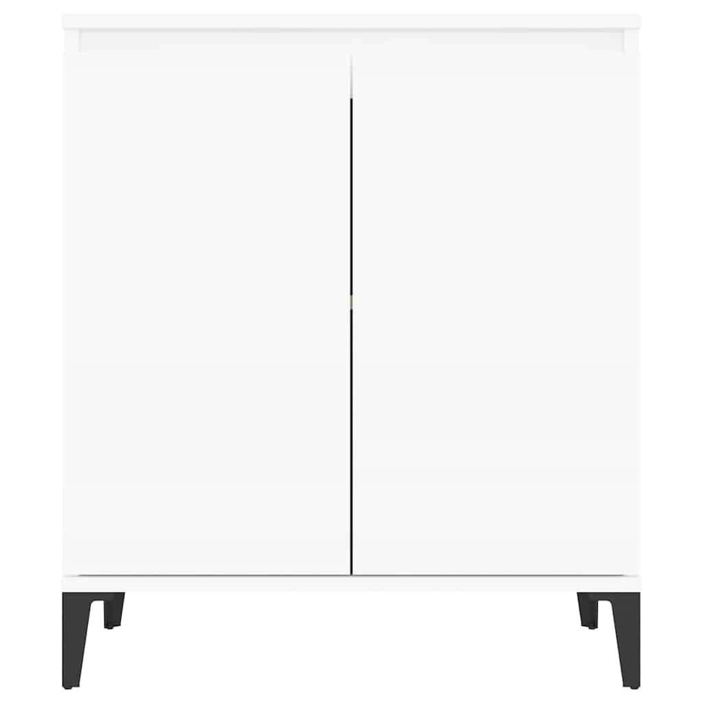 vidaXL Sideboard | White | Engineered wood, Metal | Medium | Cabinet 5